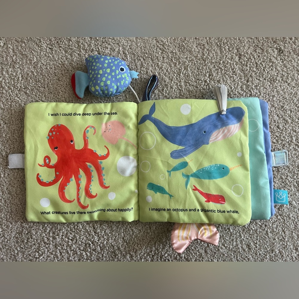 LOT Touch Feel Sensory Activity Cloth Books Manhattan Toy Skip Hop Jellycat - Picture 6 of 8